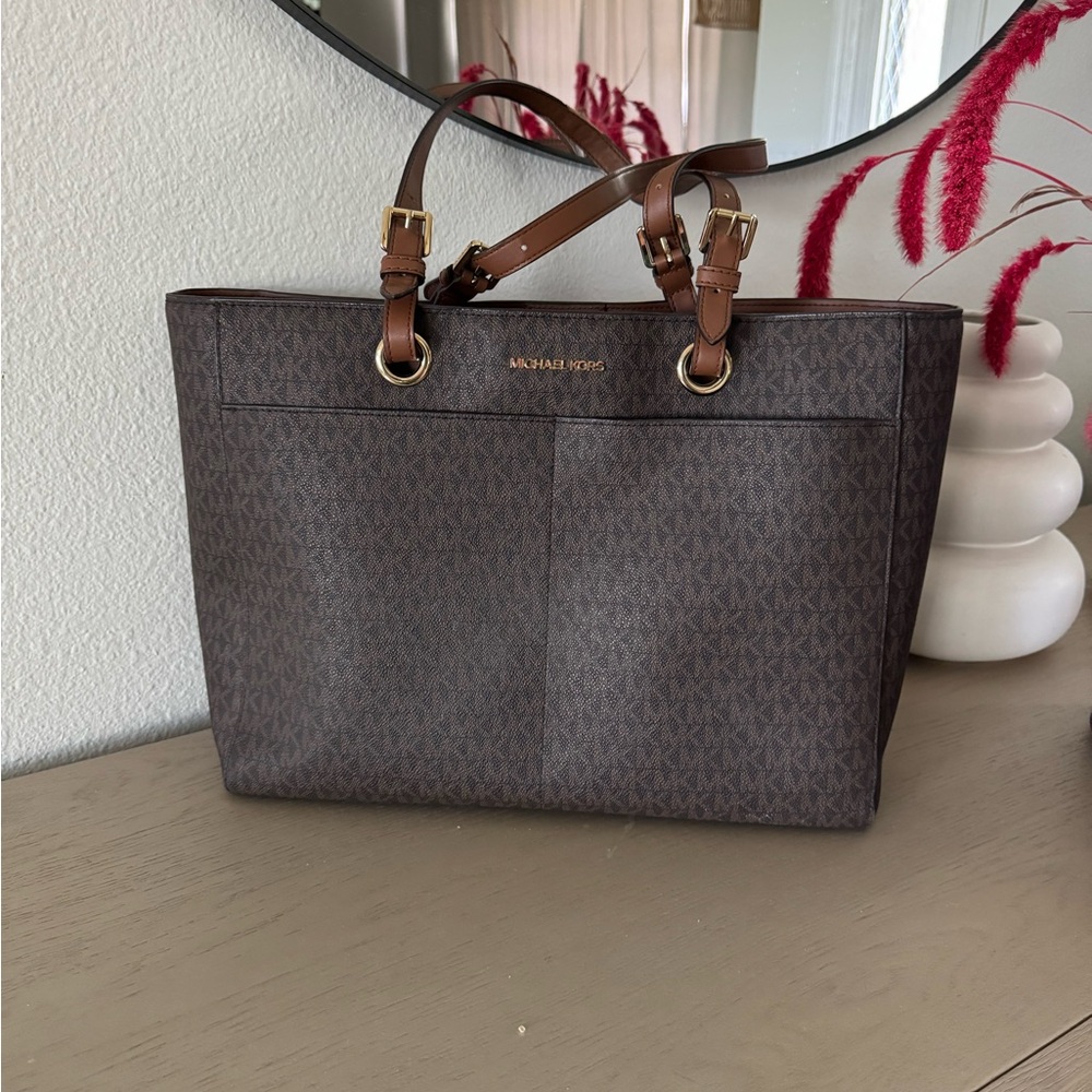 Michael Kors Dark Brown Signature Tote